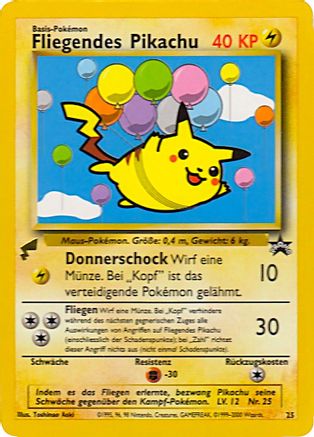 Pikachu (Flying) 25 - [Pikachu World Collection Promos]