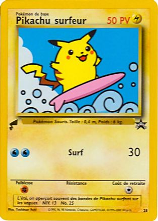 Pikachu (Surfing) 28 - [Pikachu World Collection Promos]