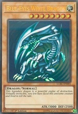 Blue-Eyes White Dragon (Version 2) (LCKC-EN001) - Legendary Collection Kaiba 1st Edition