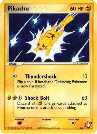 Pikachu (5/5) [Promos WB pour enfants] 