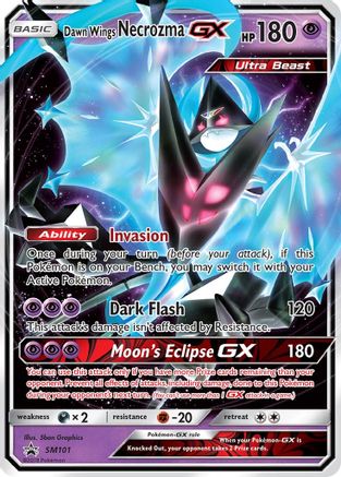 Dawn Wings Necrozma GX (SM101) [Soleil et Lune : Promos Black Star] 