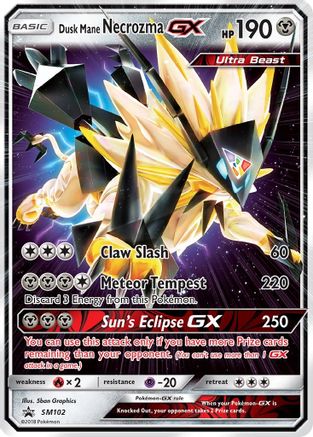 Dusk Mane Necrozma GX (SM102) [Soleil et Lune : Promos Black Star] 