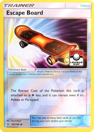 Escape Board - 122/156 (League Cup) 122 - [League & Championship Cards] Reverse Holofoil