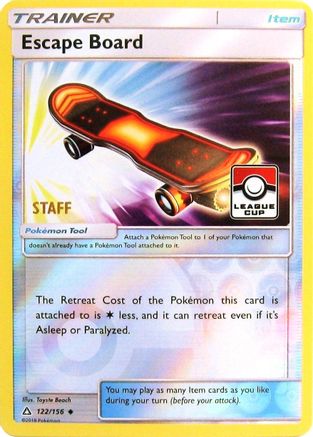 Escape Board - 122/156 (League Cup) [Staff] 122 - [League & Championship Cards] Reverse Holofoil