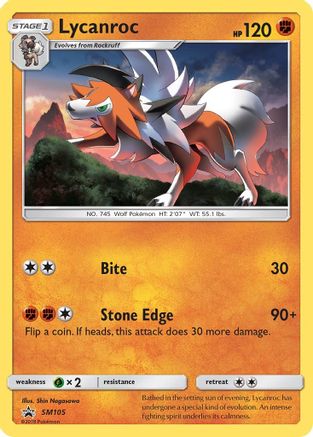Lycanroc (SM105) [Soleil et Lune : Promos Black Star] 