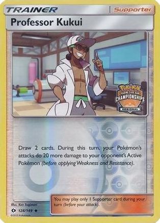 Professeur Kukui (128/149) (Promo du championnat régional) [Soleil et Lune : ensemble de base] 