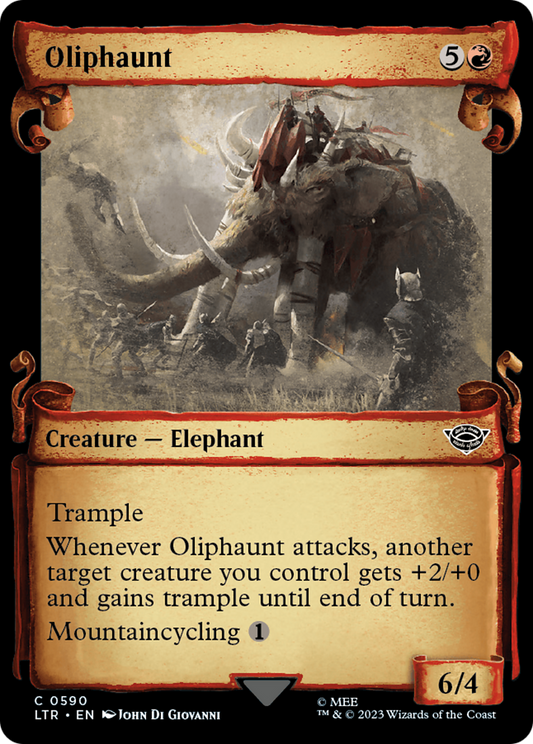 Oliphaunt (LTR-590) - [The Lord of the Rings: Tales of Middle-earth]: (Showcase) Foil