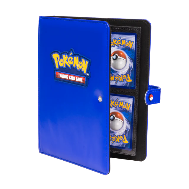 Premium Blue 4-Pocket Snap Binder for Pokémon