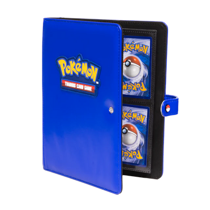 Premium Blue 4-Pocket Snap Binder for Pokémon
