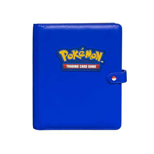 Premium Blue 4-Pocket Snap Binder for Pokémon