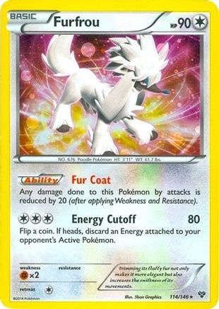 Furfrou (114/146)(Cosmos Holo) (Blister exclusif) [XY : Ensemble de base] 
