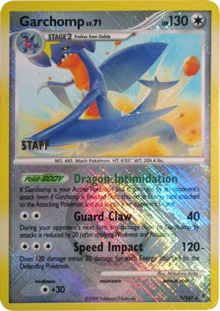 Garchomp - 5/147 (Championship Promo) [Staff] - [League & Championship Cards] Reverse Holofoil