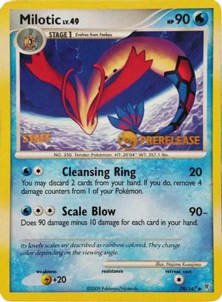 Milotic (70/147) (Promo avant-première du personnel) [Nintendo : Promos Black Star] 