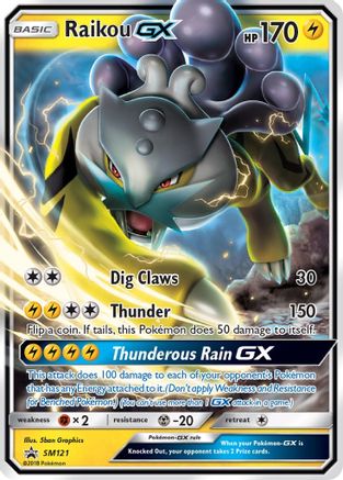 Raikou GX (SM121) [Soleil et Lune : Promos Black Star] 