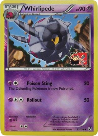 Whirlipede - 53/114 (League Promo) 53 - [League & Championship Cards] Reverse Holofoil