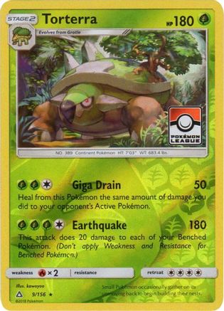 Torterra (9/156) (Promo de la Ligue) [Soleil et Lune : Ultra Prisme] 
