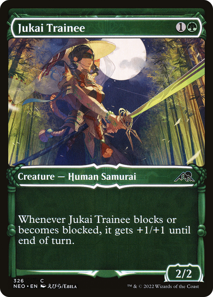 Jukai Trainee (NEO-326) - [Kamigawa: Neon Dynasty]: (Showcase)