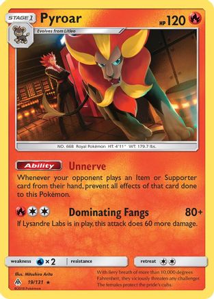 Pyroar (19/131) [Soleil et Lune : Lumière interdite] 