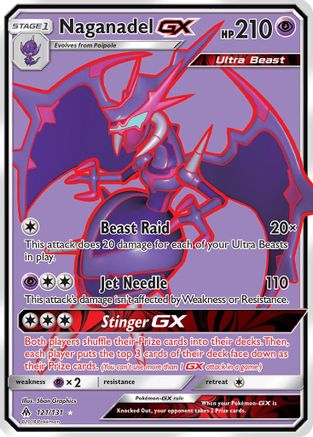 Naganadel GX (Full Art) 121/131 - [SM  Forbidden Light] Holofoil