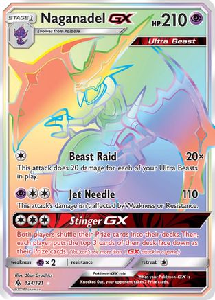 Naganadel GX (134/131) [Sun & Moon: Forbidden Light]