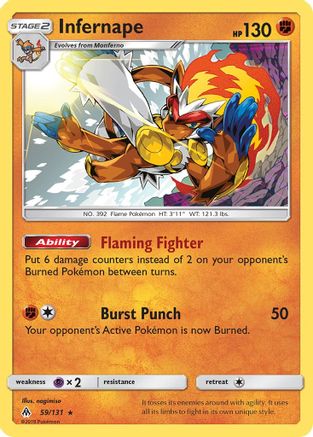 Infernape 59/131 - [SM  Forbidden Light] Holofoil
