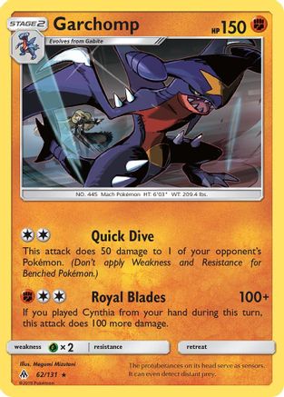 Garchomp (62/131) [FLI SM Forbidden Light] Holofoil