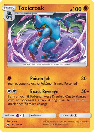 Toxicroak 64/131 - [SM  Forbidden Light]