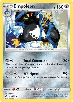 Empoleon 81/131 - [SM  Forbidden Light] Holofoil