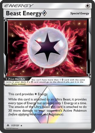Beast Energy (117/131) (Prism Star) [Soleil et Lune : Lumière interdite] 