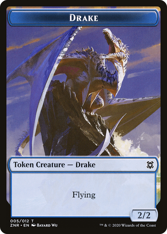 Drake (TZNR-005) - [Zendikar Rising Tokens] Foil