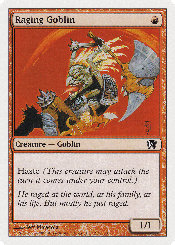 Raging Goblin (8ED-212) - [Eighth Edition]