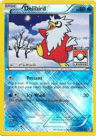 Delibird - 38/149 (Pokemon League) [2nd Place] - [League & Championship Cards] Reverse Holofoil