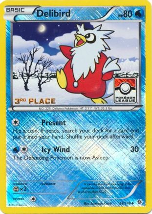 Delibird - 38/149 (Pokemon League) [3rd Place] - [League & Championship Cards] Reverse Holofoil