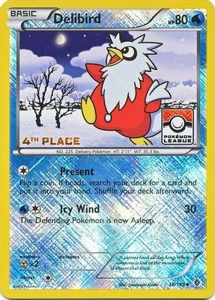 Delibird (38/149) (Promo de la Ligue 4e place) [Noir et blanc : frontières franchies] 