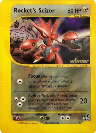 Rocket's Scizor (4) (Gagnant) [Meilleure des promos] 