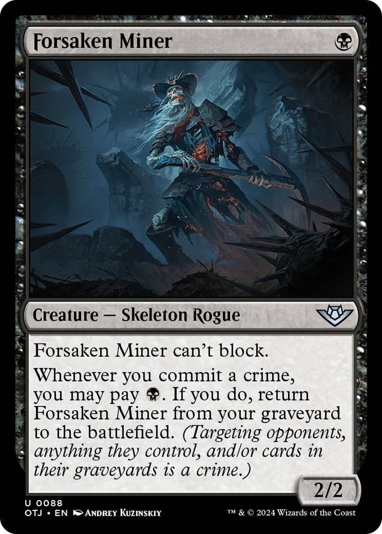 Forsaken Miner (OTJ-088) - [Outlaws of Thunder Junction] Foil