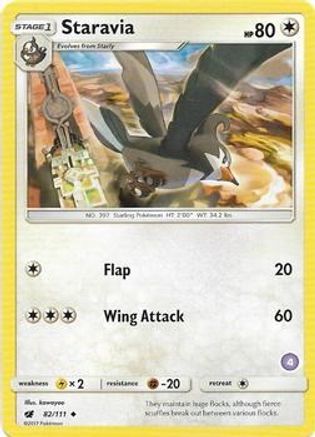 Staravia (4) 82 - [SM Trainer Kit Alolan Sandslash & Alolan Ninetales]