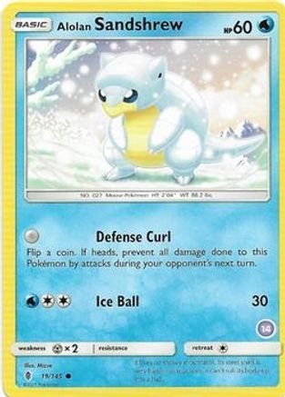 Alolan Sandshrew (19/145) (Deck exclusif #14) [Soleil et Lune : Kit d'entraînement - Alolan Sandslash] 
