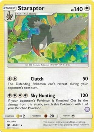 Staraptor (22) 83 - [SM Trainer Kit Alolan Sandslash & Alolan Ninetales]
