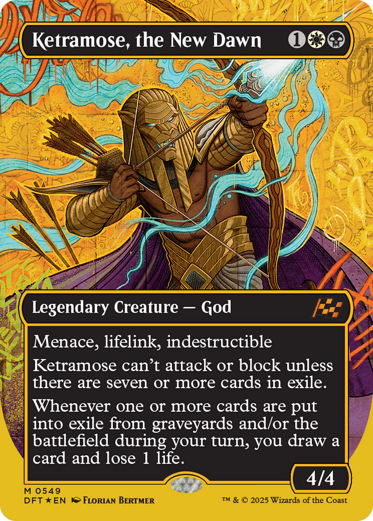 Ketramose, the New Dawn (DFT-549) - [Aetherdrift] (Borderless) Foil