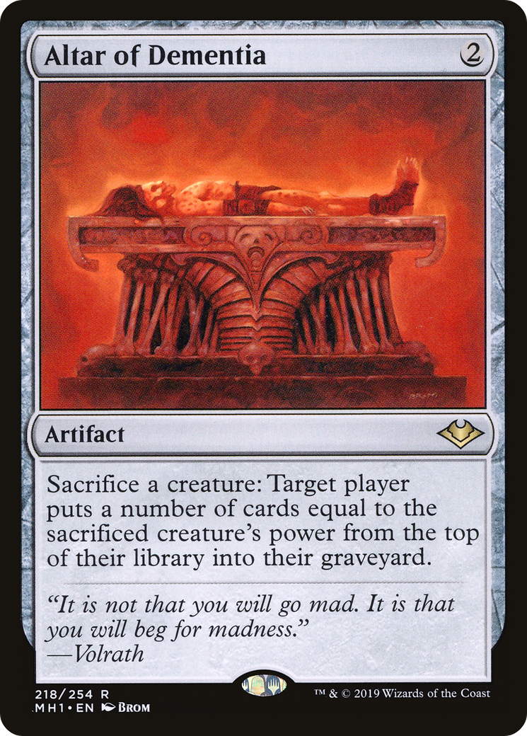 Altar of Dementia (MH1-218) - [Modern Horizons]
