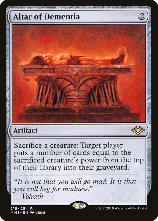 Altar of Dementia (MH1-218) - [Modern Horizons]