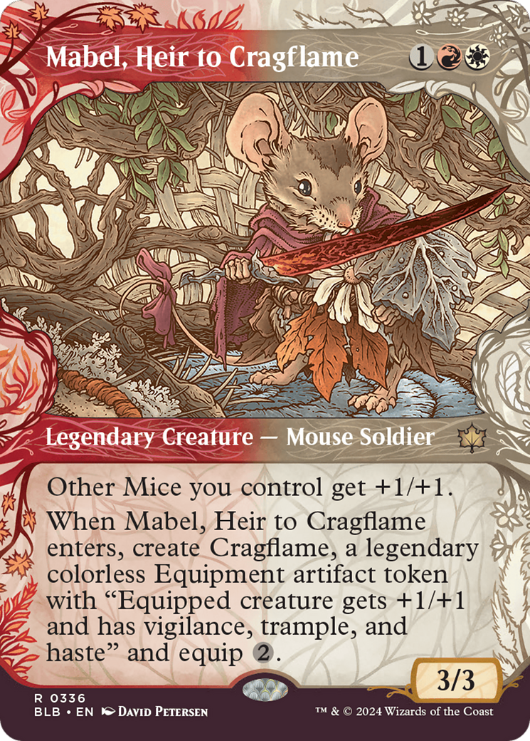 Mabel, Heir to Cragflame (BLB-336) - [Bloomburrow]