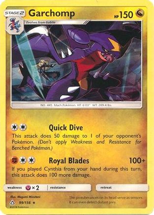 Garchomp - 99/156 (Cracked Ice Holo) 99 - [Deck Exclusives] Holofoil