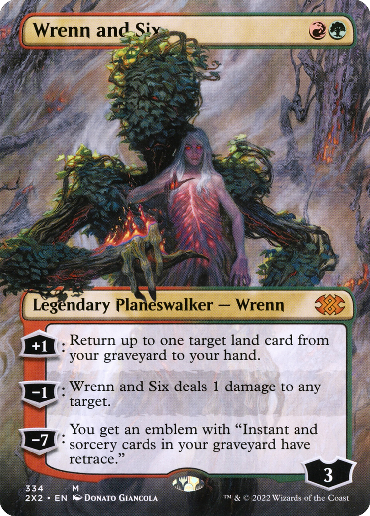 Wrenn and Six (2X2-334) - [Double Masters 2022] (Borderless) Foil