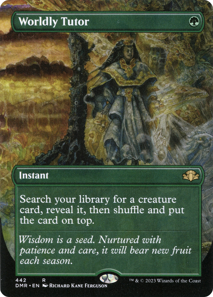 Worldly Tutor (DMR-442) - [Dominaria Remastered] (Borderless)