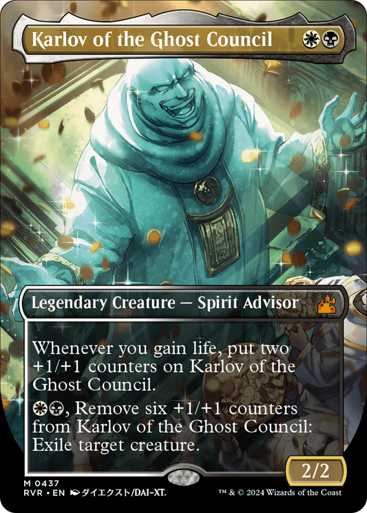 Karlov of the Ghost Council (RVR-437) - [Ravnica Remastered] (Borderless) Foil