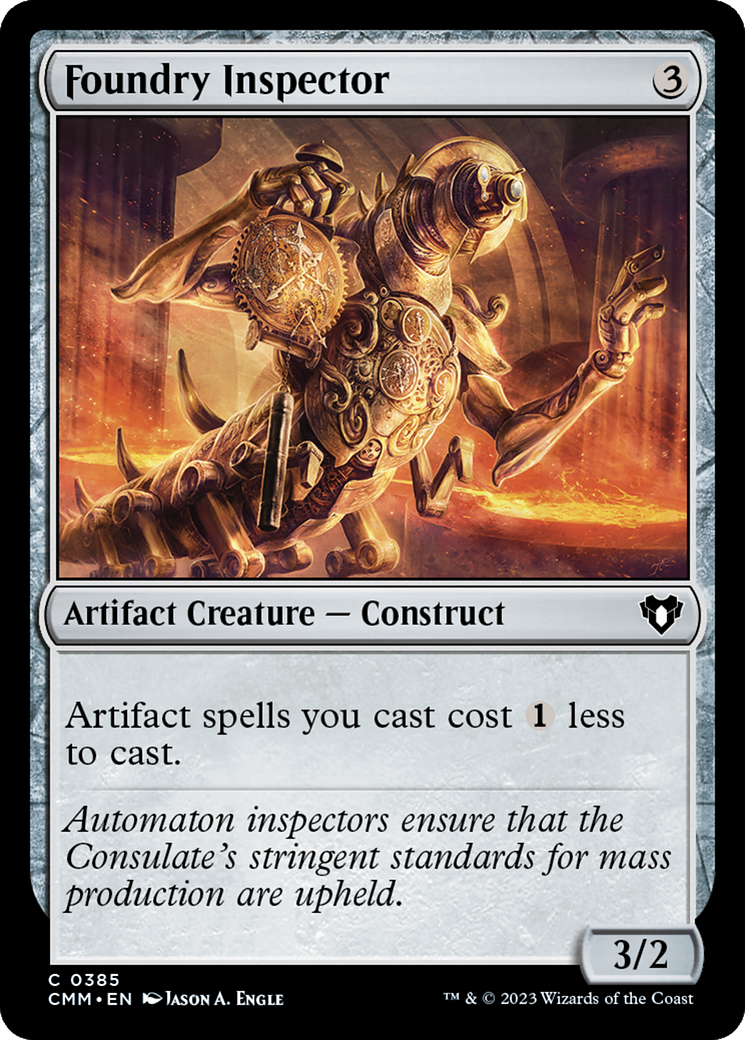 Foundry Inspector (CMM-385) - [Commander Masters] Foil
