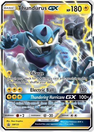 Thundurus GX (SM133) [Soleil et Lune : Promos Black Star] 