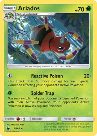 Ariados 6/168 - [SM  Celestial Storm] Holofoil